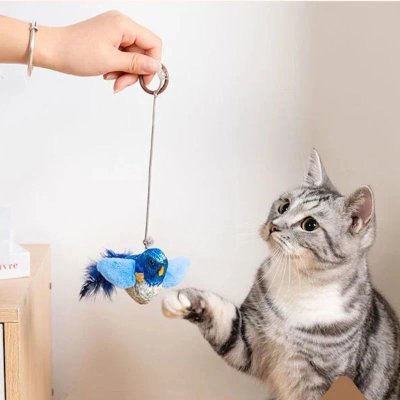 Interactive Bird Toy for Cats – Realistic Sounding Catnip Teaser Toy for Indoor Play & Exercise-Toys & Games-BIG FRENCHIES-Econic Blanks