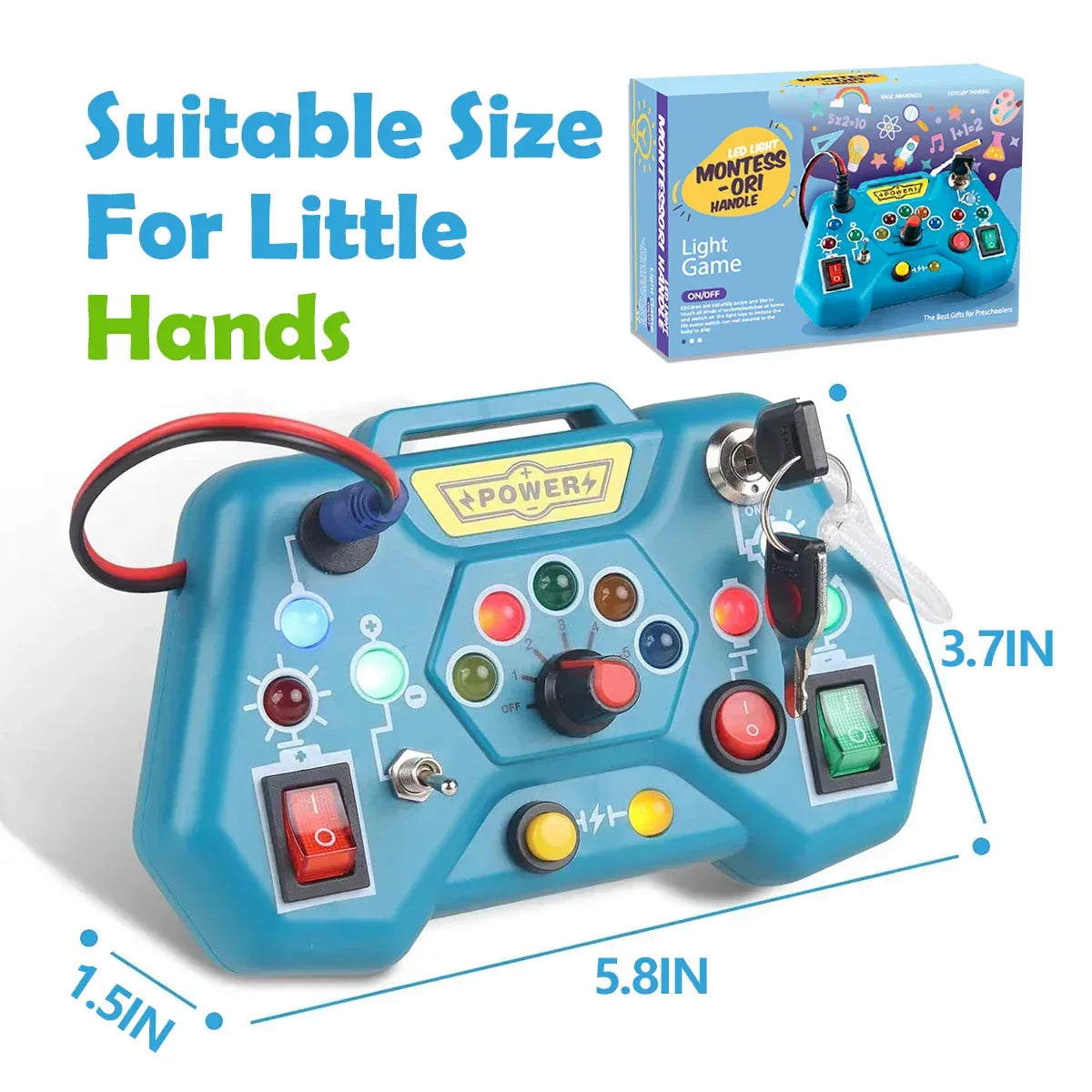 Montessori Busy Board Toy – Educational Learning & Travel Toy for Toddlers - BIG FRENCHIES