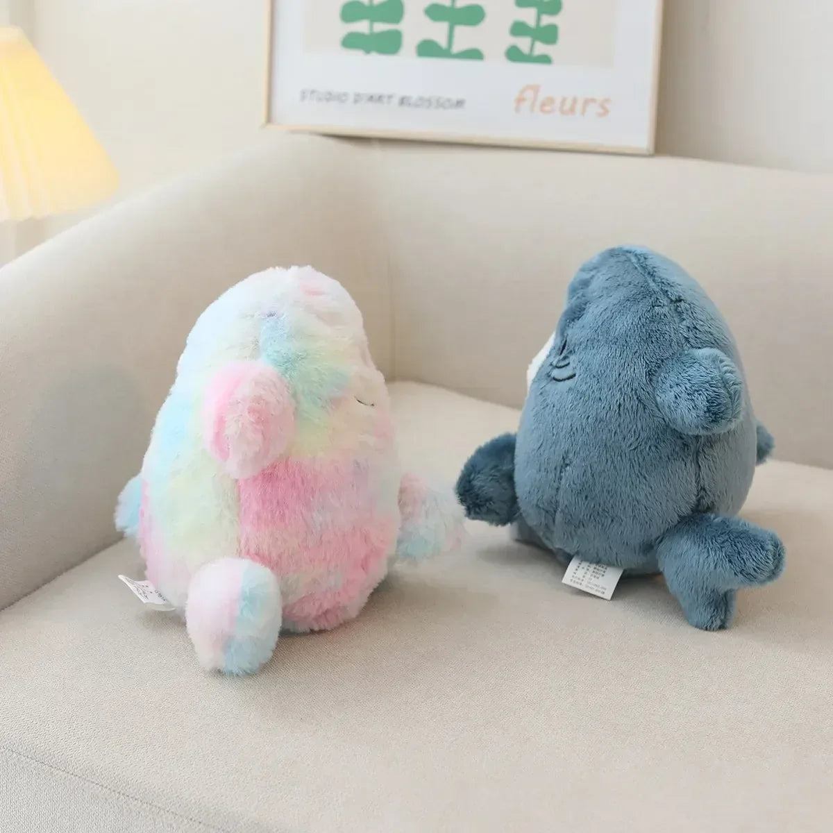 Kawaii Shark Cat Plush Toy – Soft Colorful Stuffed Doll for Kids - BIG FRENCHIES