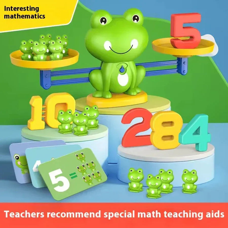Frog Balance Math Toy | Kids Educational Addition & Subtraction Game - BIG FRENCHIES