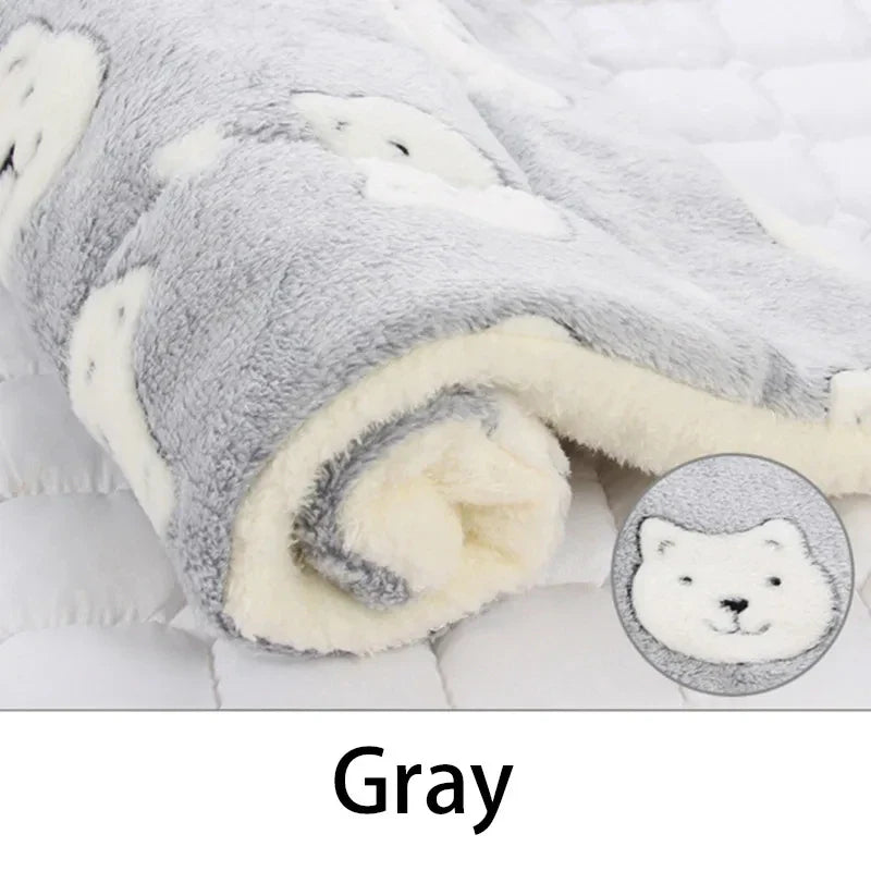 Flannel Pet Sleeping Mat & Dog Bed – Soft, Washable, and Durable - BIG FRENCHIES