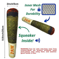 Interactive Plush Dog Cigar – Squeaky Chew Toy for Small Dogs - BIG FRENCHIES