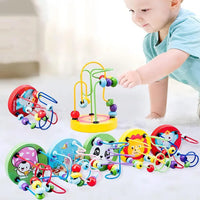 Wooden Roller Coaster Toy – Colorful Educational Bead Maze for Kids - BIG FRENCHIES