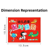 32Pcs Toddler Matching Cards – Montessori Animal & Shape Puzzle Set - BIG FRENCHIES