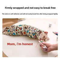 Cat Grooming Wrap - Anti-Bite, Anti-Scratch Swaddle for Medicine & Nail Clipping - BIG FRENCHIES