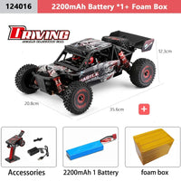 WLtoys 124016 V8 RC Car 75 KM/H High Speed 4WD Drift Off-Road - BIG FRENCHIES