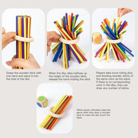 Wooden Stick Board Game | Montessori Parent-Child Interaction Toy - BIG FRENCHIES