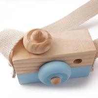 Wooden Fashion Camera Montessori Baby Toy Pendant