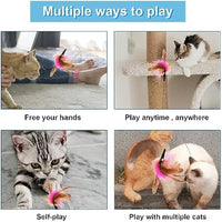 Adjustable Cat Collar Feather Teaser Toy with Bell - BIG FRENCHIES