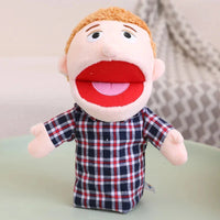 28-33cm Kids Plush Finger & Hand Puppet Popular Activity Boy Girl Role Play Bedtime Story Props Family Role Playing Toys Doll