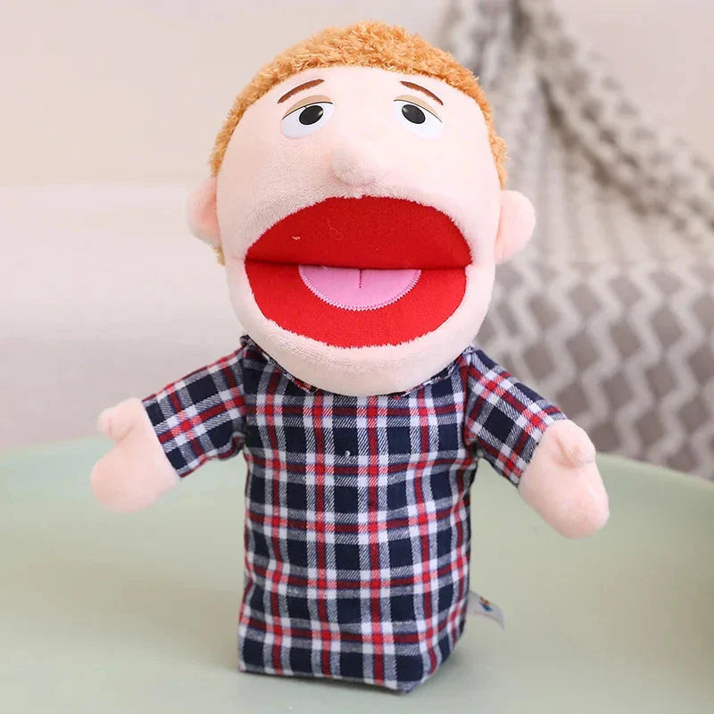 28-33cm Kids Plush Finger & Hand Puppet Popular Activity Boy Girl Role Play Bedtime Story Props Family Role Playing Toys Doll