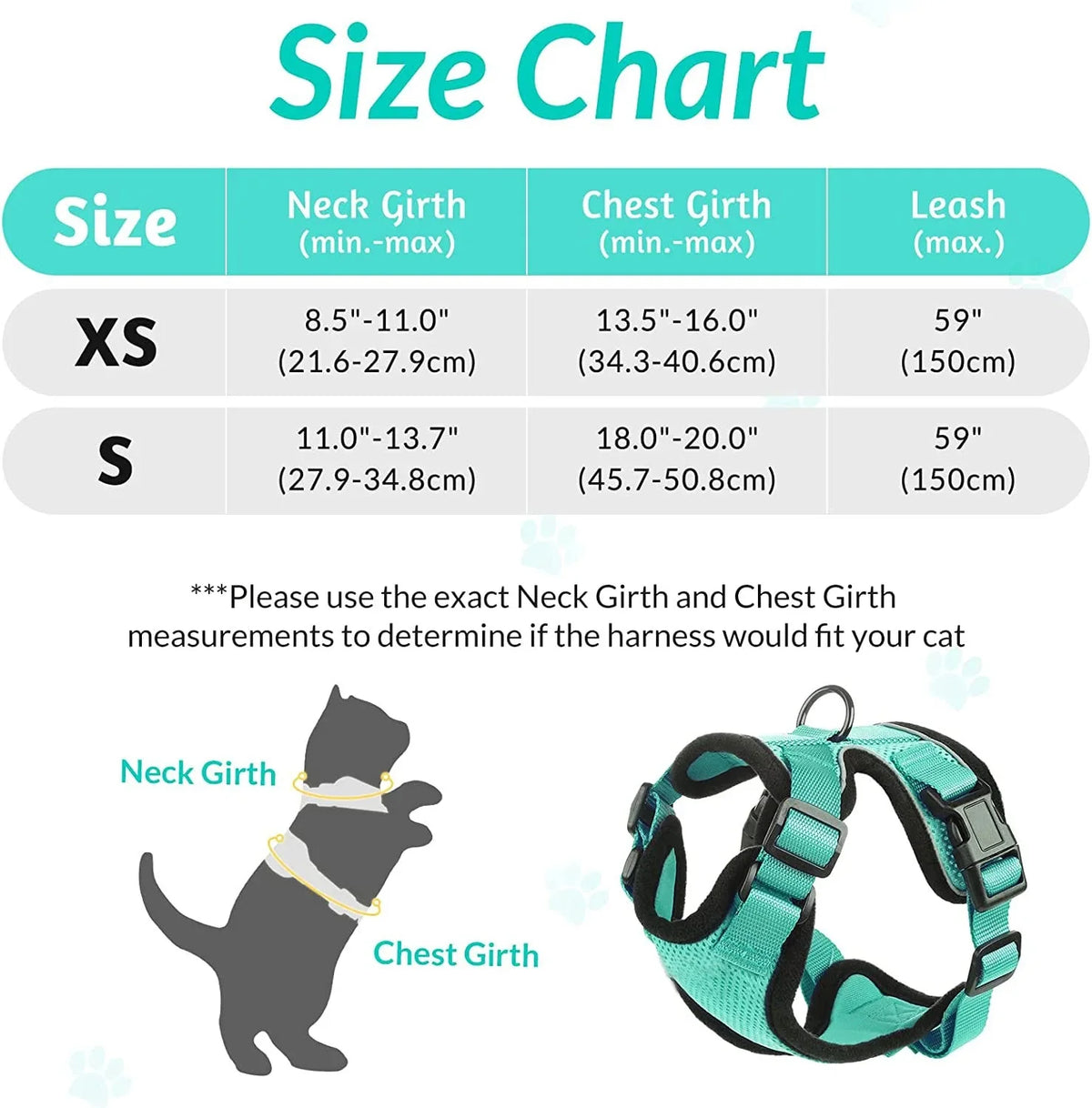 Cat Harness and Leash – Soft Adjustable Escape-Proof Vest for Walking Cats-Pet Collars & Leashes-BIG FRENCHIES-Econic Blanks