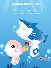 Kids Water Gun Summer Toy – Shark & Puffer Fish Outdoor Water Play - BIG FRENCHIES