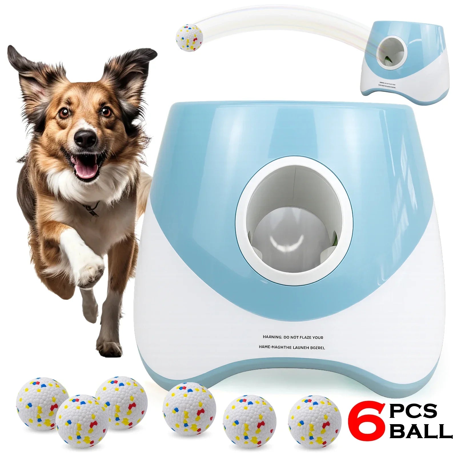 Automatic Dog Tennis Ball Launcher – Rechargeable Interactive Ball Throwing Machine for Small & Medium Dogs - BIG FRENCHIES