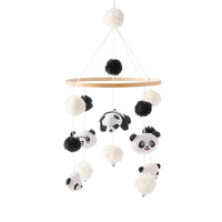 Baby Wooden Bed Bell Cartoon Rabbit Mobile