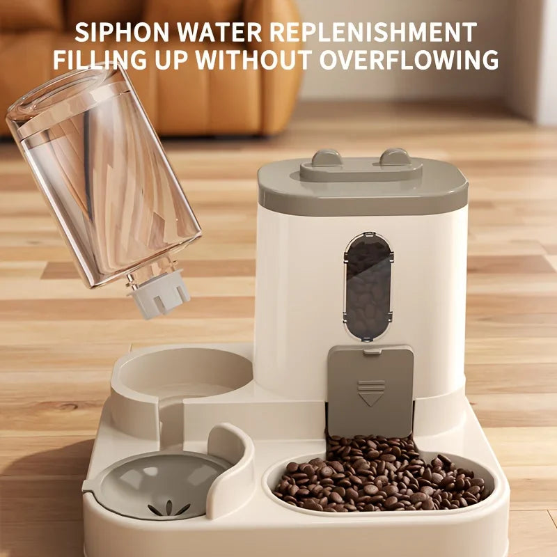2 in 1 Fully Automatic Pet Food & Water Dispenser - BIG FRENCHIES