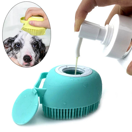 Dog & Cat Bath Massage Brush – Soft Silicone Pet Accessories Tools - BIG FRENCHIES