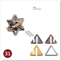 MEACAOFG Classic IQ Metal Brain Teaser 3D Alloy Box Kong Ming Lock Puzzles Magic Baffling Puzzle Game Toys for Children Adults Funny Gift - BIG FRENCHIES