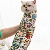 Cat Grooming Wrap - Anti-Bite, Anti-Scratch Swaddle for Medicine & Nail Clipping - BIG FRENCHIES