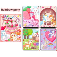 Watercolor Painting Magic Book Reusable for Children Animal Cartoon Painting Book Suitable for Children's Education and Learning
