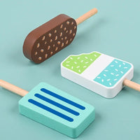 Wooden Toy Ice Cream & Cake – Pretend Play Kitchen for Toddlers - BIG FRENCHIES