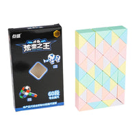 MEACAOFG Magic Snake Ruler Puzzle 24 36 48 60 72 Segments Stress Reliever Toys Twist Folding Educational Toy Kids Child Fidget Toys Cube