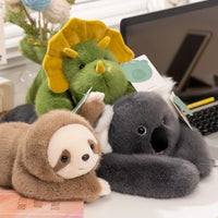 Kawaii Forest Animal Plush Doll – Soft Long-Arm Raccoon & Panda - BIG FRENCHIES