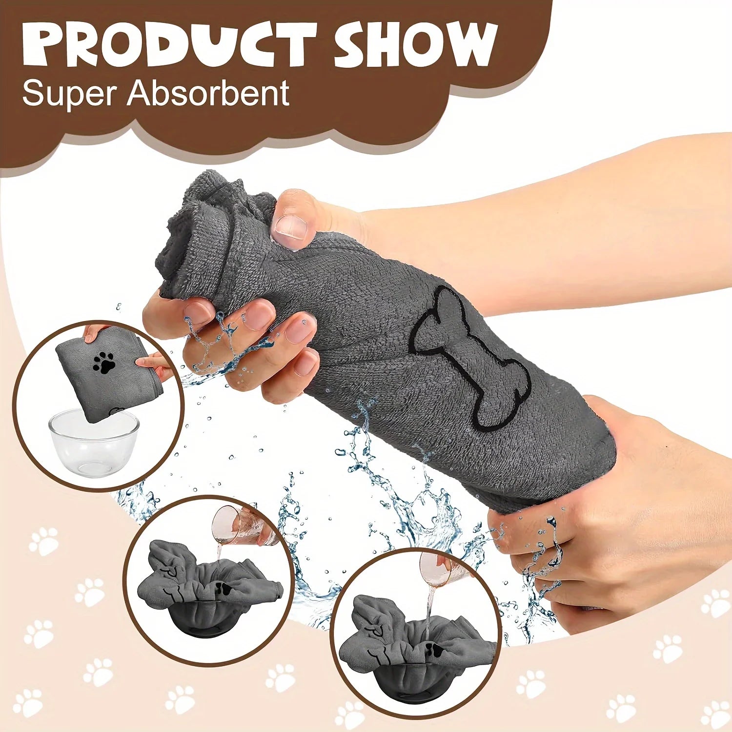 Quick-Drying Microfiber Dog Towel – Super Absorbent - BIG FRENCHIES