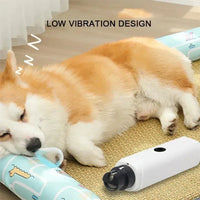 New Electric Pet Nail Grinder – USB Rechargeable LED Dog & Cat Clippers