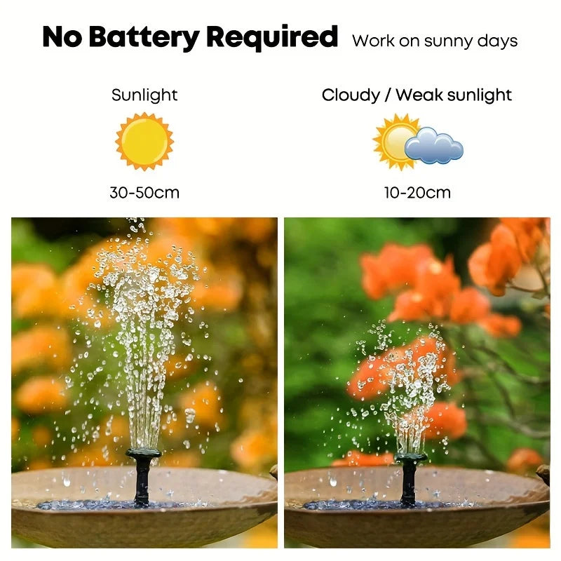 Solar Fountain Pump for Outdoor Pools, Ponds & Gardens – Summer Use - BIG FRENCHIES