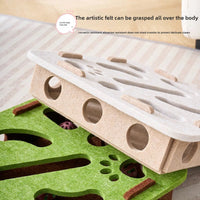 Cat Fun Box – Interactive Puzzle Toy for Indoor Cats, Scratching & Digging Activity Box with Bell Balls - BIG FRENCHIES