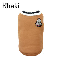 Small Dog Winter Sweater - V-Neck College Style Knitwear - BIG FRENCHIES