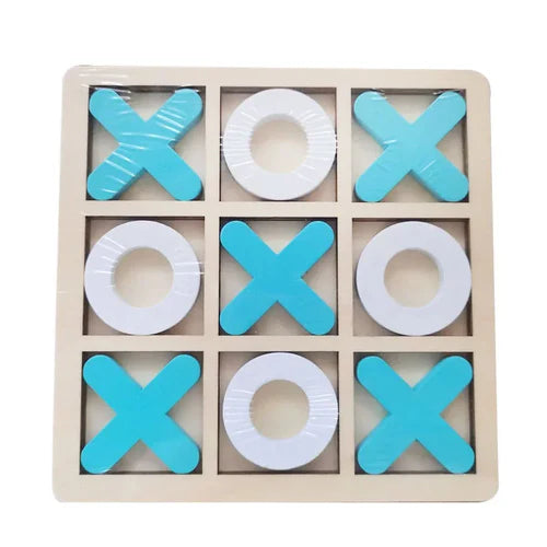 MEACAOFG Montessori Wooden Toy Mini Chess Play Game Jigsaw Board Games Early