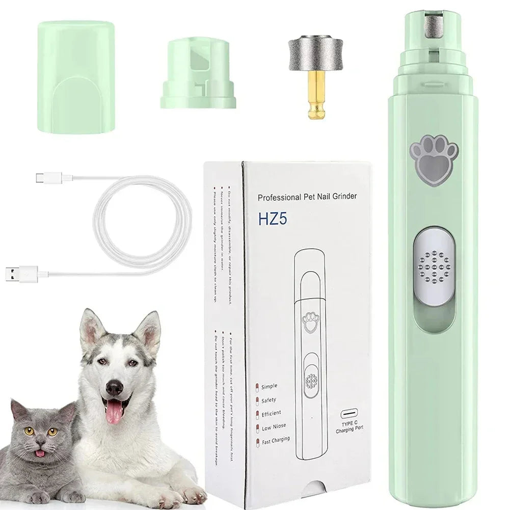 Electric Dog Nail Grinder – USB Rechargeable Pet Nail Clipper & Painless Trimmer for Small and Large Pets - BIG FRENCHIES