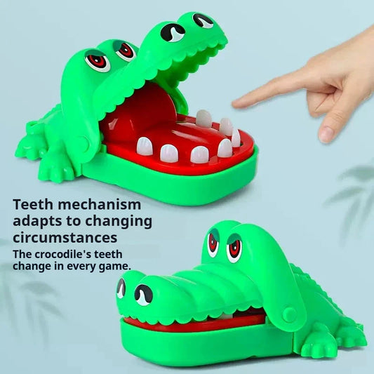 New Family Toys Crocodile Teeth Toys Alligator Family Party Toy Interactive Mini Biting Finger Game Non‑Toxic for Family Games