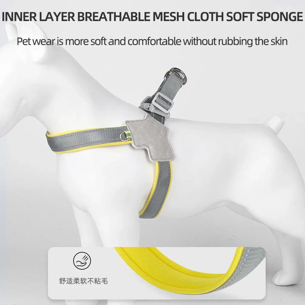 Reflective No-Pull Dog Harness – Adjustable Vest for Small & Medium Dogs - BIG FRENCHIES