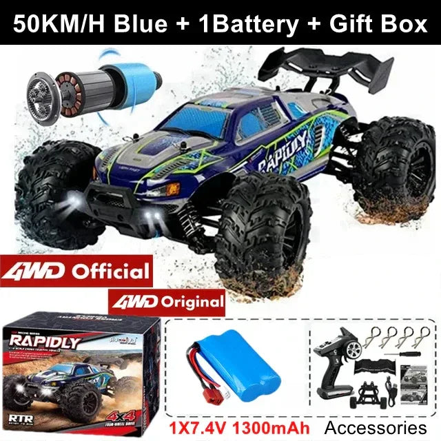 4WD Remote Control Car High-Speed 50-80KM/H Off-Road Buggy Truck - BIG FRENCHIES