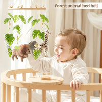 Baby Crib Mobile Rattle Toy Forest Animal Bed Bell