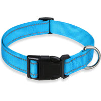 Reflective Adjustable Nylon Dog Collar Strap – Safety Traction Rope - BIG FRENCHIES