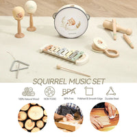 Montessori Musical Instruments Baby Drum Xylophone Toy