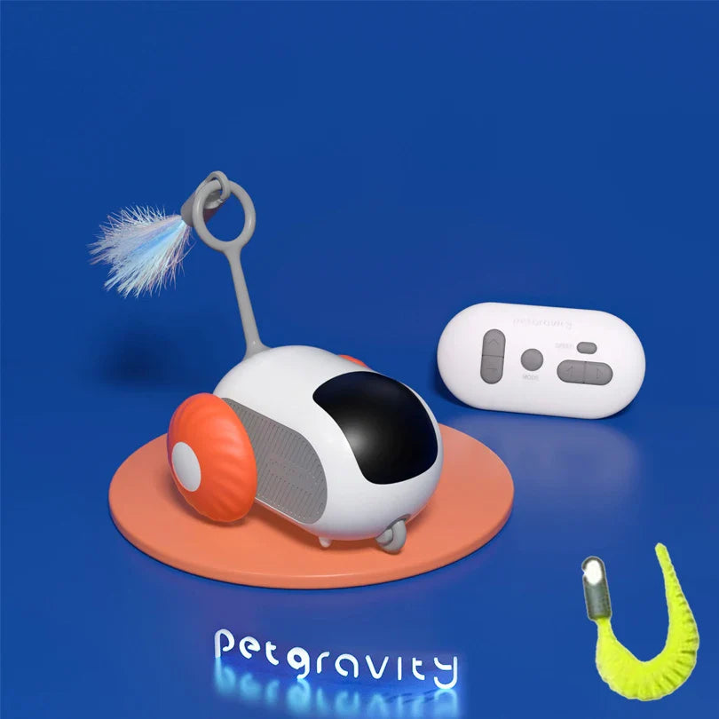 Smart Interactive Pet Car Toy – Remote Moving Toy for Cats & Dogs - BIG FRENCHIES