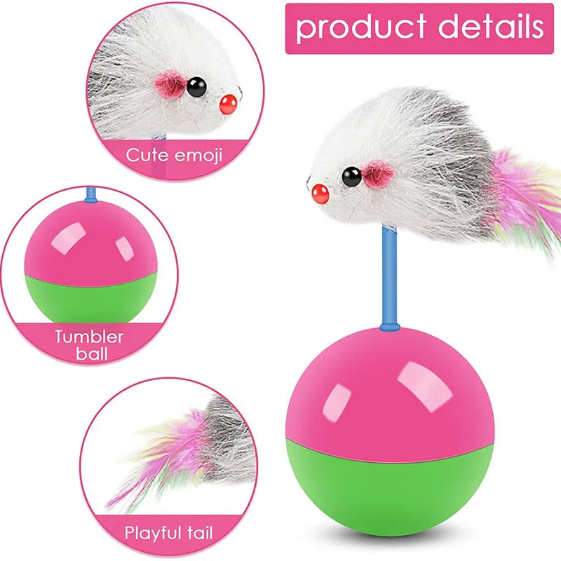 Cat Toys Set – Mouse & Teasing Interactive Pet Toys - BIG FRENCHIES