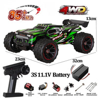 9522PRO 1:16 RC Car - 85KM/H Brushless 4WD Off-Road Drift Racing Truck with LED Lights, Professional High-Speed Remote Control Car