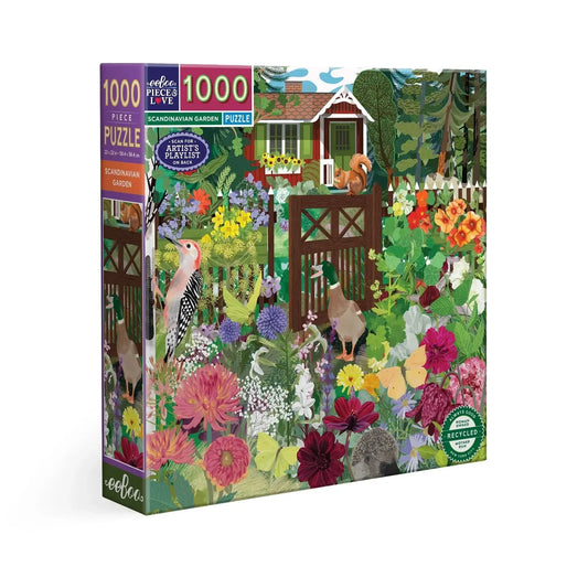 Scandinavian Garden 1000 Piece Jigsaw Puzzle eeBoo - BIG FRENCHIES