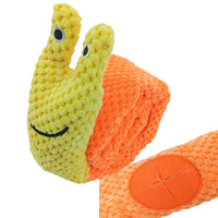 Dog Puzzle Feeder Plush Snail – Interactive Squeaky Chew Toy for Puppies & Dogs - BIG FRENCHIES