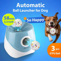 Automatic Dog Tennis Ball Launcher – Rechargeable Interactive Ball Throwing Machine for Small & Medium Dogs - BIG FRENCHIES
