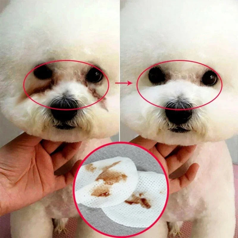 Gentle Pet Eye Wipes for Tear Stains 130 Pcs - BIG FRENCHIES