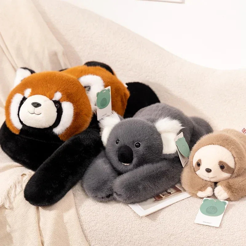 Kawaii Forest Animal Plush Doll – Soft Long-Arm Raccoon & Panda - BIG FRENCHIES