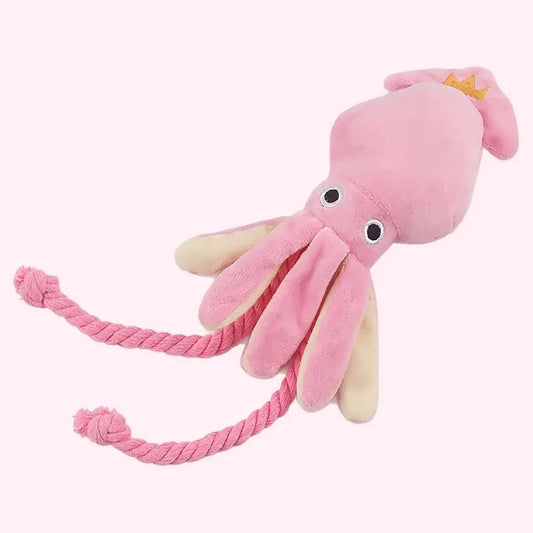 Supet Pet Octopus Plush Rope Toy – Bite-Resistant Interactive Dog Toy for Indoor & Outdoor Play - BIG FRENCHIES