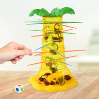 Multiplayer Tabletop Climbing Monkeys Game – Fun Interactive Parent-Child Board Game, Educational Rolling Monkey Toy for Kids